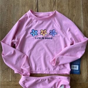 MWT Life Is Good Bathing Suit size 4 youth